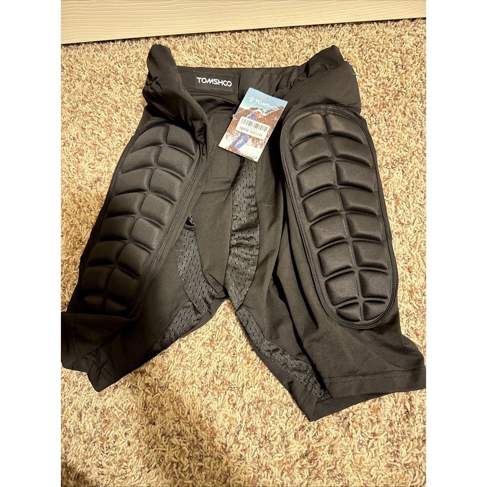 TOMSHOO Hip Protection Pads Shorts Skate Ski Snowboarding for Adults Black XL